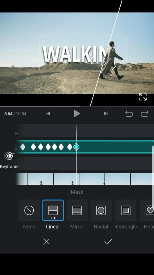 Keyframe Animation in VN Video Editor