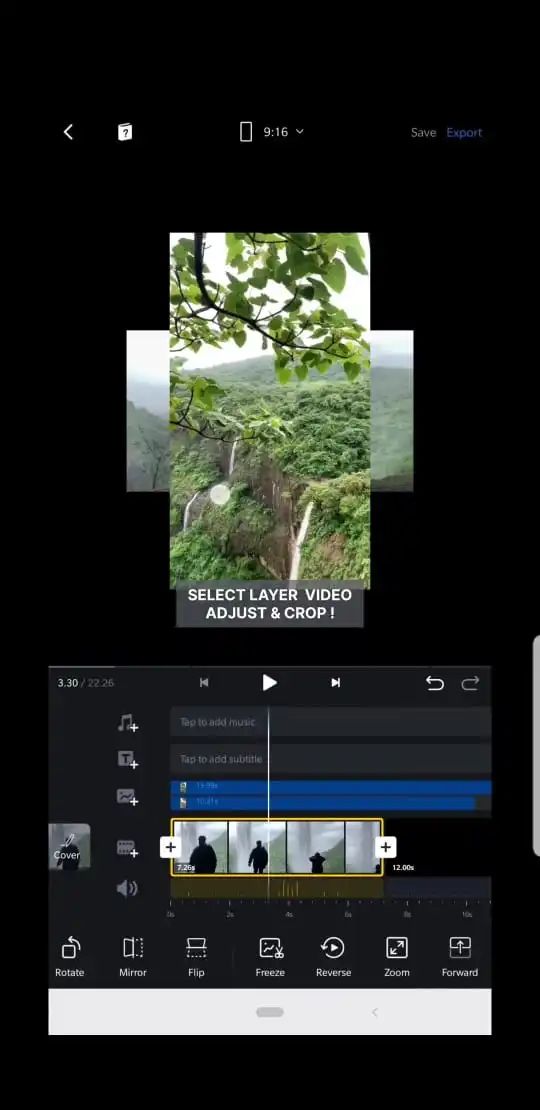 VN Video Editor Mod Apk Multi-Layer Layer Timeline 